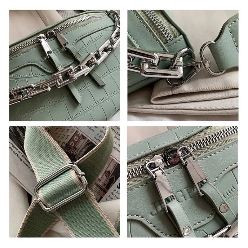 MENGM Women Shoulder Bag Chain Stylish Crossbody Bags Designer PU Leather Handbags New Mini Ladies Purse Female Messenger Bag
MENGM Women Shoulder Bag Chain Stylish Crossbody Bags Designer PU Leather Handbags New Mini Ladies Purse Female Messenger Bag