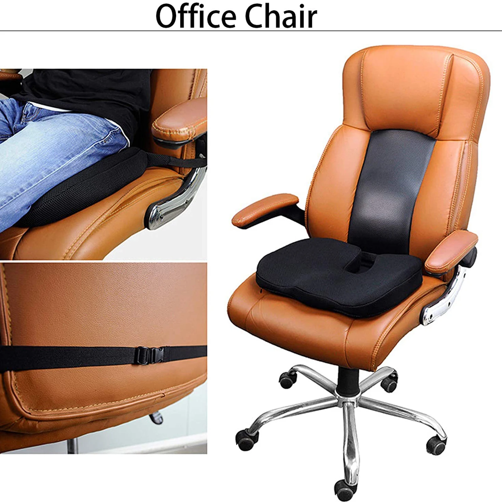 Zippered Memory Foam Seat Cushion Pillow for Car Wheelchair Office Computer Chairs
Zippered Memory Foam Seat Cushion Pillow for Car Wheelchair Office Computer Chairs
