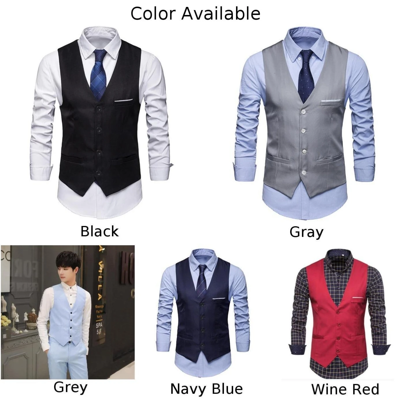 Men's Black Colour Wedding Suit Vests For Men Slim Fit Dress Vest Male Formal Tuxedo Waistcoat Business Casual Sleeveless Jacket
Men's Black Colour Wedding Suit Vests For Men Slim Fit Dress Vest Male Formal Tuxedo Waistcoat Business Casual Sleeveless Jacket