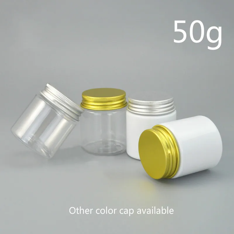 50g Empty Plastic Jar Cosmetic Cream Makeup Face Mask Lotion Container Candy Coffee Beans Tea Packaging Bottle Free Shipping
50g Empty Plastic Jar Cosmetic Cream Makeup Face Mask Lotion Container Candy Coffee Beans Tea Packaging Bottle Free Shipping