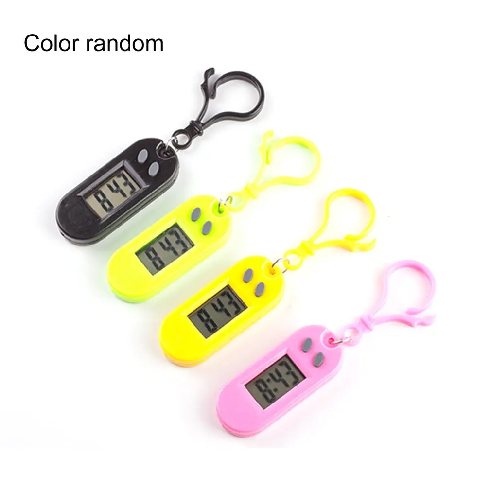 

1 шт. многофункциональные игрушечные часы брелок для рюкзака карманные часы электронные часы светодиодные тестовые часы случайный цвет