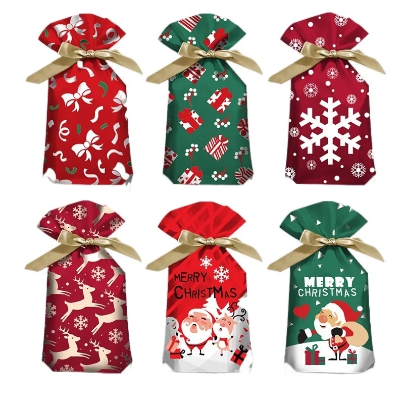 ztgs 10pcs Santa Gift Bag Candy Bag Snowflake Crisp Drawstring Bag Merry Christmas Decorations for Home New Year 2021 Noel 
ztgs 10pcs Santa Gift Bag Candy Bag Snowflake Crisp Drawstring Bag Merry Christmas Decorations for Home New Year 2021 Noel