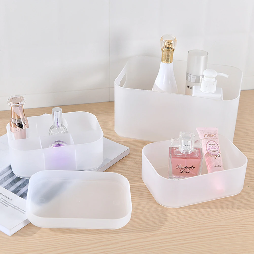 Plastic Matte Compartment Desktop Table Box Artifact Storage Storage Finishing Household Makeup Box Transparent
Plastic Matte Compartment Desktop Table Box Artifact Storage Storage Finishing Household Makeup Box Transparent