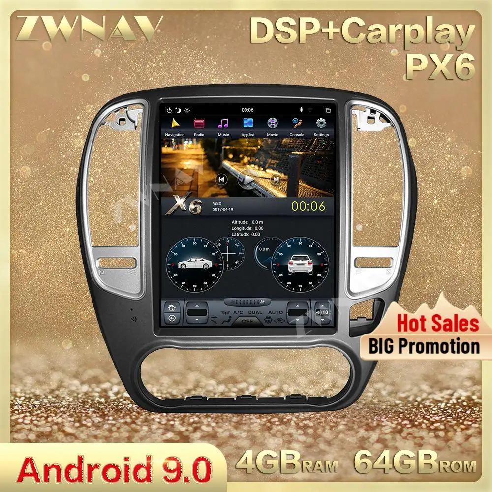 Автомобильный мультимедийный плеер DSP Carplay, вертикальный экран Tesla, Android 9,0, для NISSAN SYLPHY 2005-2012, GPS, аудио, радио, стерео, головное устройство
Автомобильный мультимедийный плеер DSP Carplay, вертикальный экран Tesla, Android 9,0, для NISSAN SYLPHY 2005-2012, GPS, аудио, радио, стерео, головное устройство