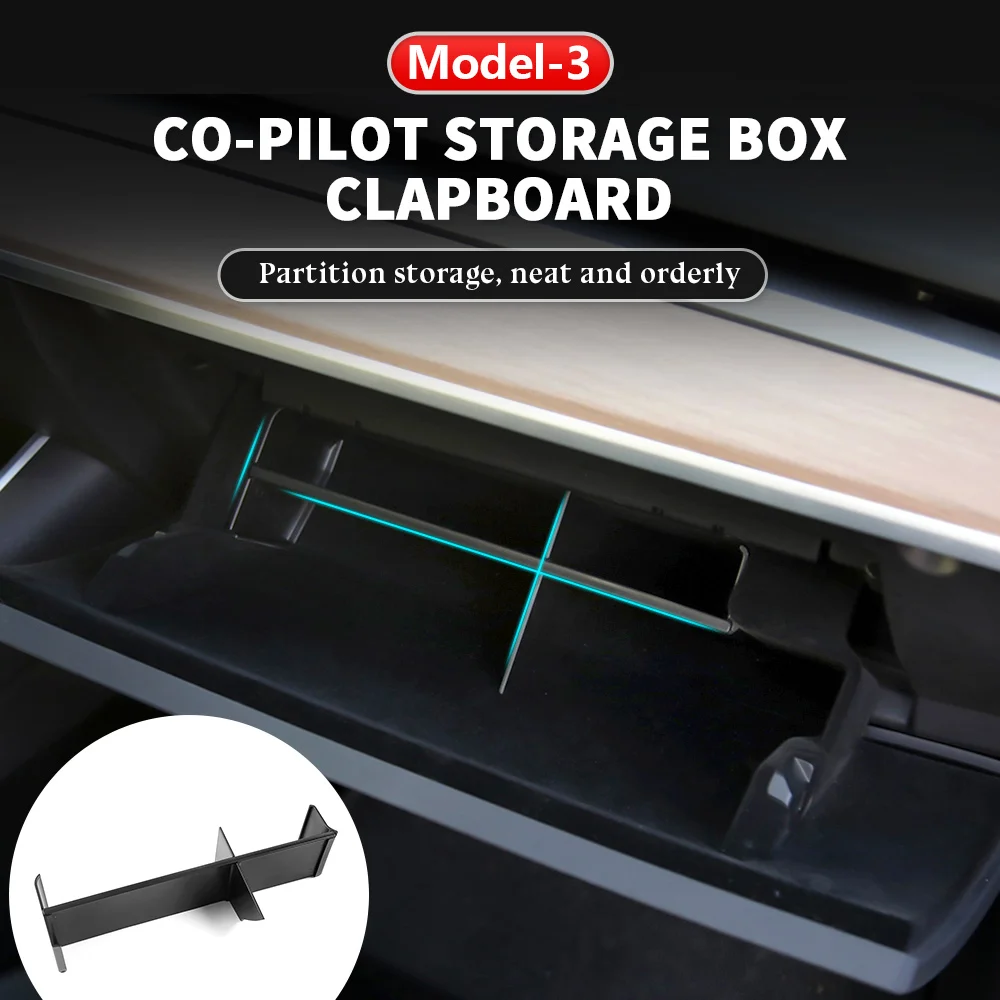 Car Interior Decoration ABS Copilot Storage Box Organizer Partition Plate Bracket Divider For Tesla Model 3 Model Y 2017-2020
Car Interior Decoration ABS Copilot Storage Box Organizer Partition Plate Bracket Divider For Tesla Model 3 Model Y 2017-2020