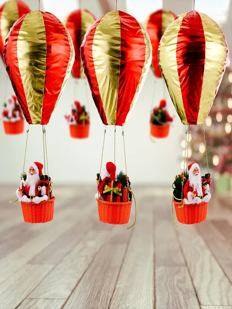 Christmas Decoration Santa Claus Hot Air Balloon Atmosphere Ceiling Decor Christmas Home Mall Hotel Ornaments Xmas Accessories
Christmas Decoration Santa Claus Hot Air Balloon Atmosphere Ceiling Decor Christmas Home Mall Hotel Ornaments Xmas Accessories