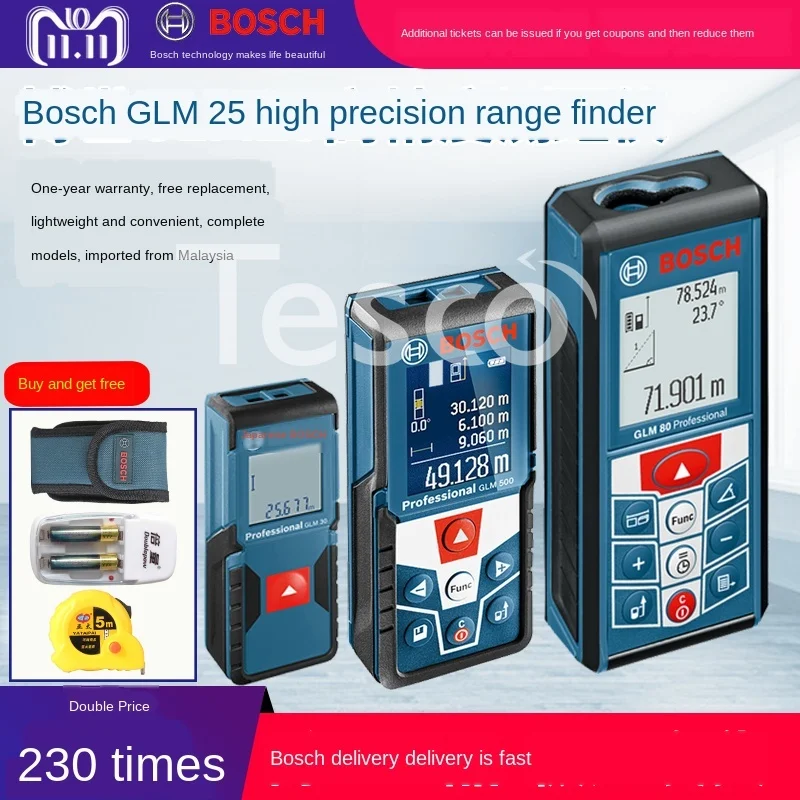 Rangefinder 30 infrared laser high precision outdoor handheld measuring room ruler Dr. GLM80/70/50/25 meters
Rangefinder 30 infrared laser high precision outdoor handheld measuring room ruler Dr. GLM80/70/50/25 meters