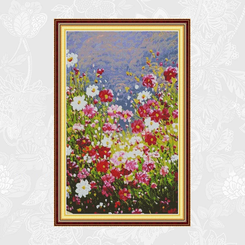 Pastoral Flowers Embroidery Needlework Set, Handmade Crafts Home Decor, Counted Print On Canvas 14CT 11CT Cross Stitch kits
Pastoral Flowers Embroidery Needlework Set, Handmade Crafts Home Decor, Counted Print On Canvas 14CT 11CT Cross Stitch kits
