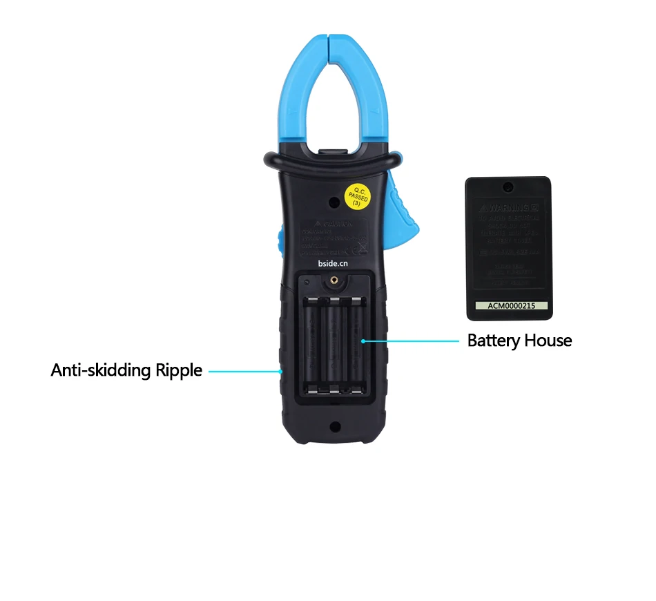 BSIDE ACM03 Auto Range Digital Clamp Meter 400A AC DC Current 600V Resistance Capacitance Frequency Hz Tester with Backlight
BSIDE ACM03 Auto Range Digital Clamp Meter 400A AC DC Current 600V Resistance Capacitance Frequency Hz Tester with Backlight