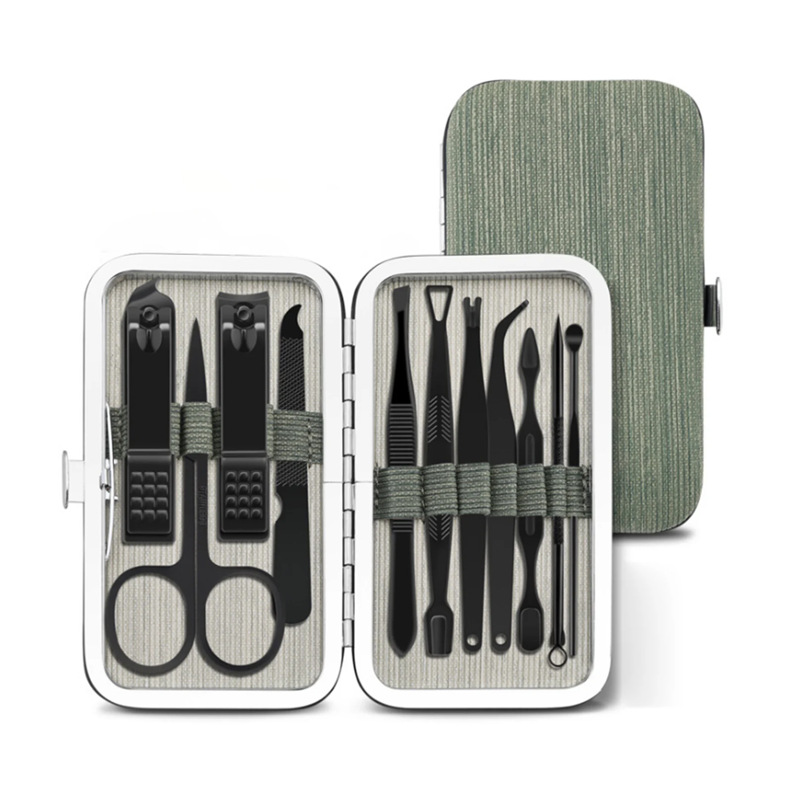 Pedicure Nail Clipper Set Professional 11 Pcs Manicure Pedicure Set Eyebrow Shaping Grooming Kit Ear Cleaning with Case
Pedicure Nail Clipper Set Professional 11 Pcs Manicure Pedicure Set Eyebrow Shaping Grooming Kit Ear Cleaning with Case