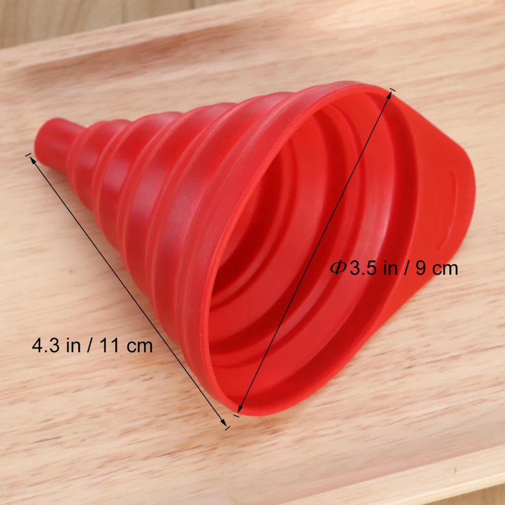 Silicone Collapsible Foldable Funnel for Transferring of Liquid Fluid (Random Color) 
Silicone Collapsible Foldable Funnel for Transferring of Liquid Fluid (Random Color)