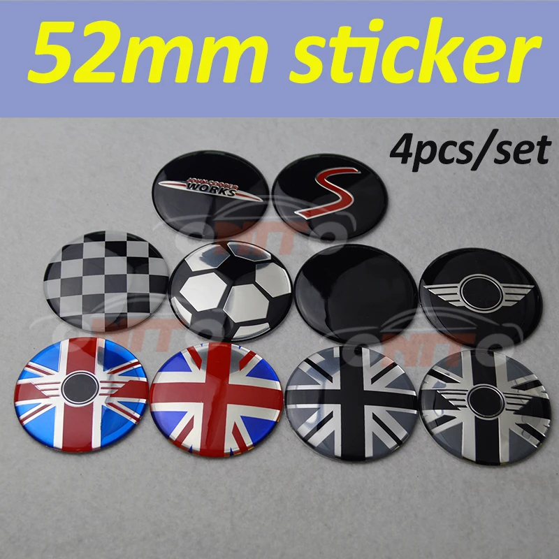 4pcs Good Quality Epoxy Car Decoration Decal Lbel Sticker 52mm 5.2cm for Mini R50 R52 R55 R56 R57 R58 R59 R60 R61 F55 F56
4pcs Good Quality Epoxy Car Decoration Decal Lbel Sticker 52mm 5.2cm for Mini R50 R52 R55 R56 R57 R58 R59 R60 R61 F55 F56