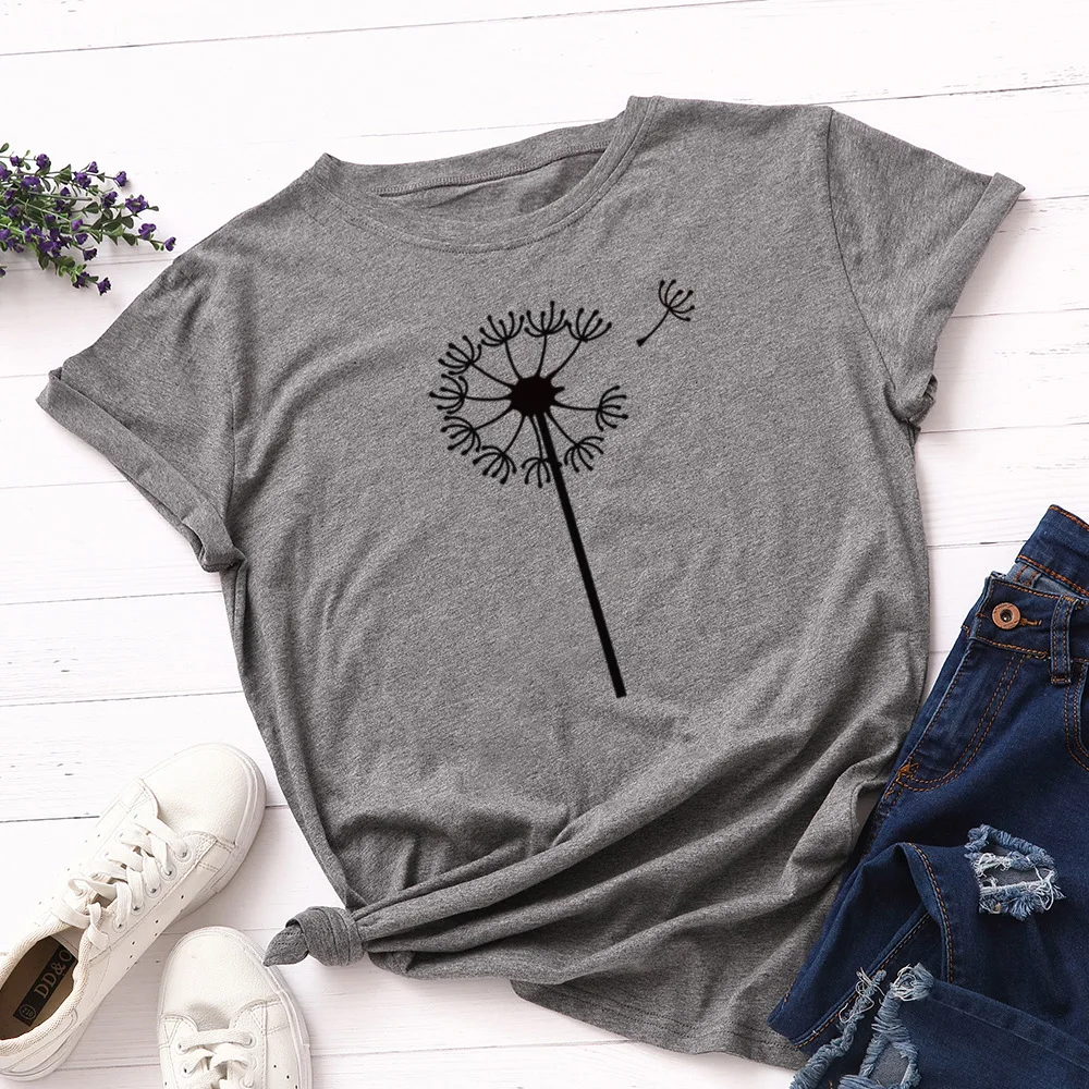 Graphic T Shirts for Women Cotton Short Sleeve Tee Female Shirt Tops Summer Casual Clothes Gifts Dandelion Wildflower Nature Tee 
Graphic T Shirts for Women Cotton Short Sleeve Tee Female Shirt Tops Summer Casual Clothes Gifts Dandelion Wildflower Nature Tee