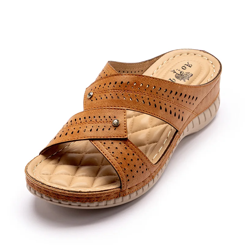 Brand Design Women's Mules Summer Rhinestone Sandals Openwork Breathable PU Leather Ladies Slippers Lightweight Cozy Home Slides
Brand Design Women's Mules Summer Rhinestone Sandals Openwork Breathable PU Leather Ladies Slippers Lightweight Cozy Home Slides