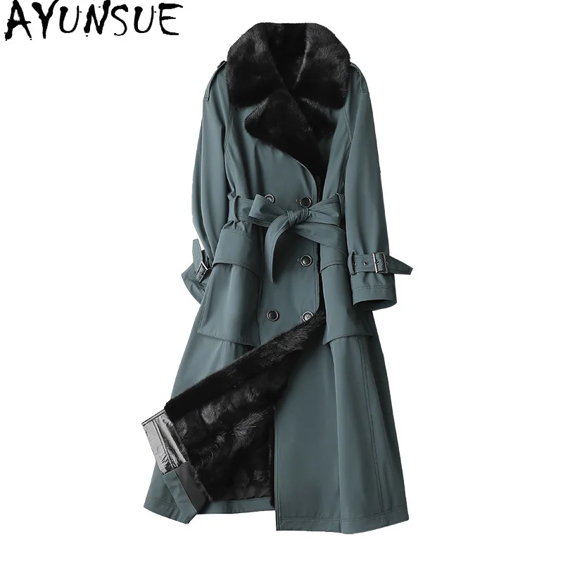 Winter Elegant 100% Real Mink Fur Liner Parka Female Long Black Fur Coat Women Korean Style Jaqueta Feminina Gxy392
Winter Elegant 100% Real Mink Fur Liner Parka Female Long Black Fur Coat Women Korean Style Jaqueta Feminina Gxy392