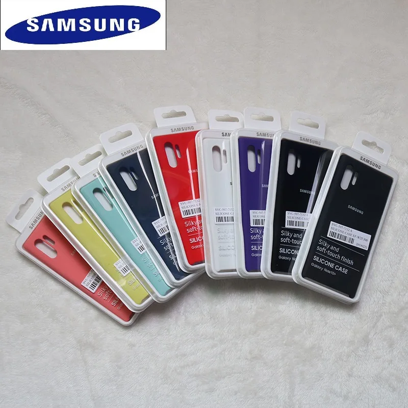 Samsung Note10 Plus шелковистый мягкий жидкий силиконовый чехол Ofiice Оригинальный