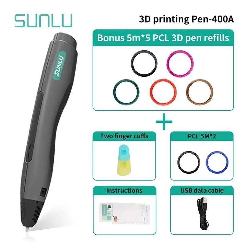 SUNLU 3D печать Ручка SL-400A для рисования школы образовательный гаджет как лучший