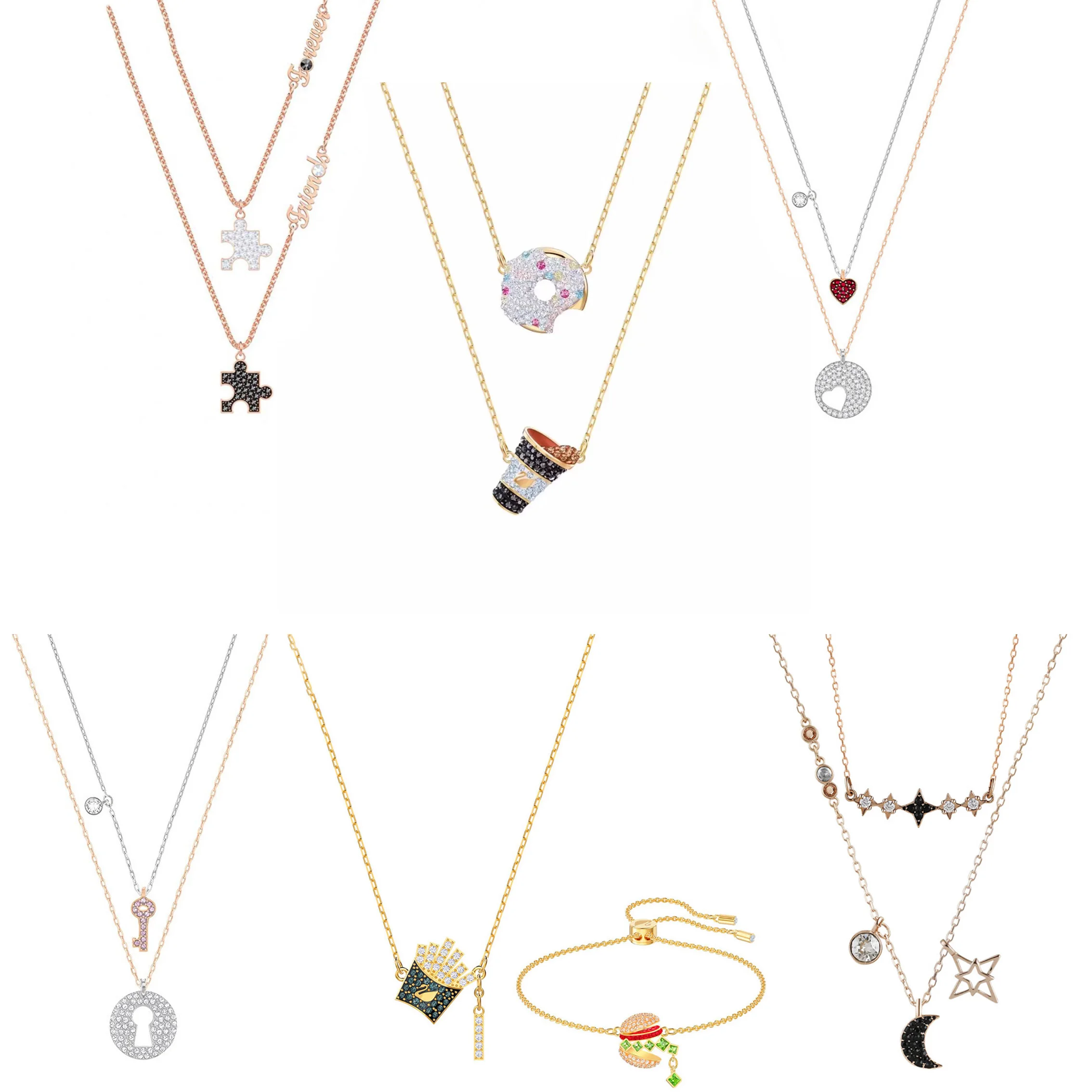 LIDU High Quality Fashion Beautiful Star And Moon Lovely Double Necklace Send Gift To Friends Free Mail Manufacturer Wholesale
LIDU High Quality Fashion Beautiful Star And Moon Lovely Double Necklace Send Gift To Friends Free Mail Manufacturer Wholesale