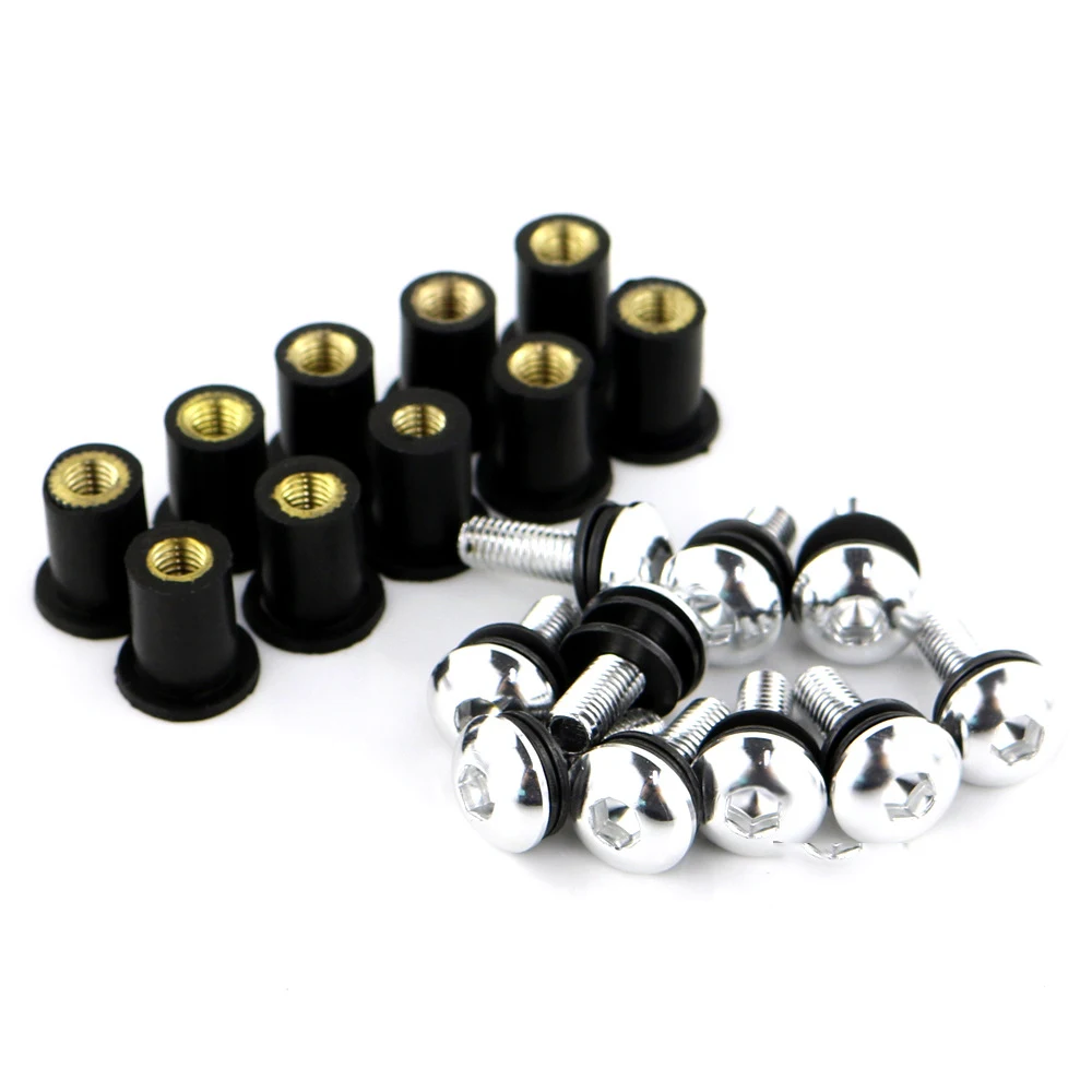 10pcs /Set M5x14mm Aluminum Motorcycle Bicycle Fairing Screws Bolts Fastener Kit Body Mount for Honda, Suzuki, Yamaha, Kawasaki
10pcs /Set M5x14mm Aluminum Motorcycle Bicycle Fairing Screws Bolts Fastener Kit Body Mount for Honda, Suzuki, Yamaha, Kawasaki