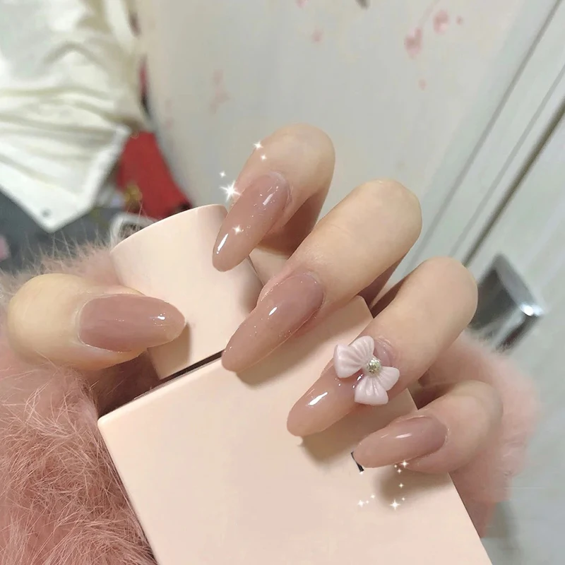 24pcs Pink Butterfly Wear Long Paragraph Fashion Manicure Patch False Nails Save Time Wearable Nail Patch
24pcs Pink Butterfly Wear Long Paragraph Fashion Manicure Patch False Nails Save Time Wearable Nail Patch