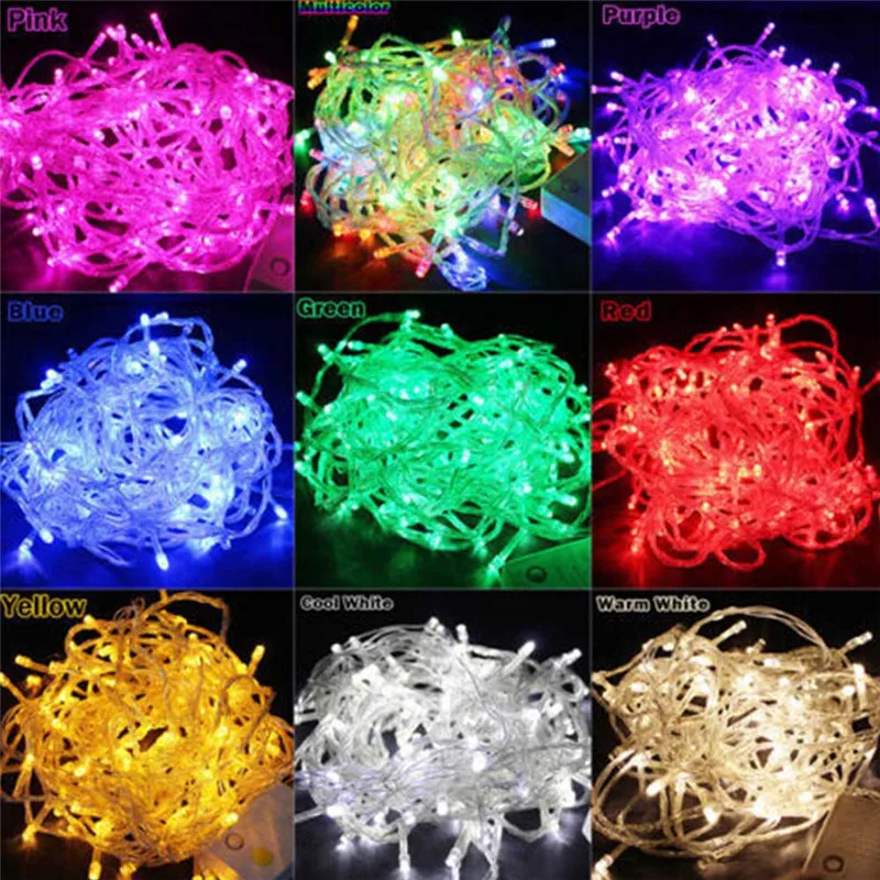 10M 100LEDs LED String Light AC220V AC110V 9 Colors Festoon lamps Waterproof Outdoor Garland Party Holiday Christmas Decoration
10M 100LEDs LED String Light AC220V AC110V 9 Colors Festoon lamps Waterproof Outdoor Garland Party Holiday Christmas Decoration
