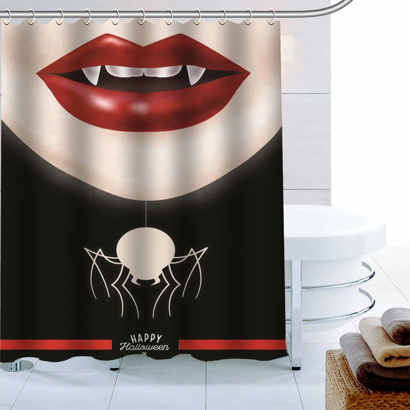 Polyester Fabric Vampire Girl Halloween Shower Curtain Pumpkin Party Decor Bathroom Curtain Waterproof With Hook Bath Curtain
Polyester Fabric Vampire Girl Halloween Shower Curtain Pumpkin Party Decor Bathroom Curtain Waterproof With Hook Bath Curtain