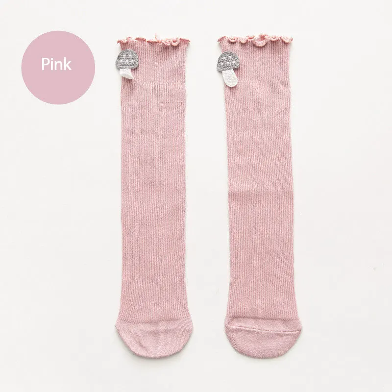 

1pair 1-8Y Children Sweet Soft Ruffled Slouch Socks Summer&apring Pastoral Style Cloth Stickers Cotton Stockings For Girls Socks