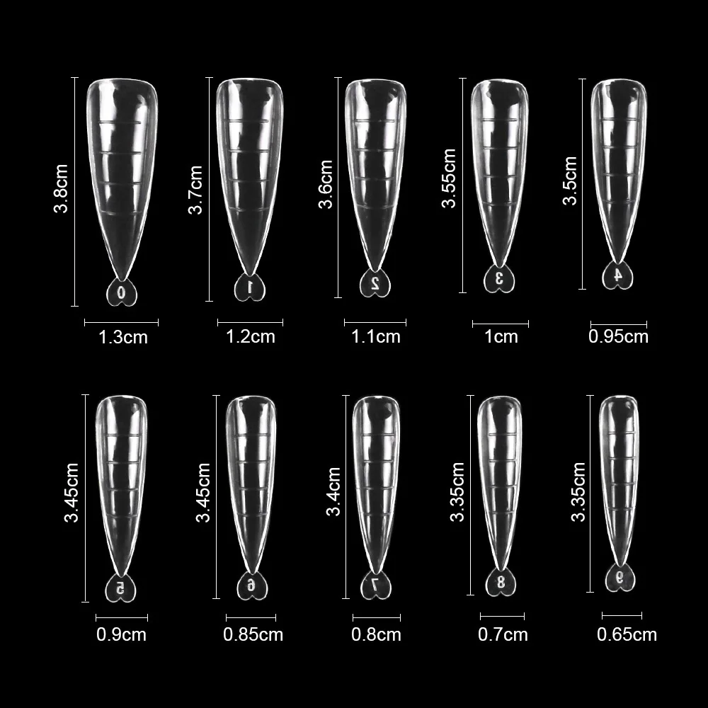 100 Pcs/Box Acrylic False Nails Art With Clip Full Cover Decoration For Nail Extensions Manicure Tools Quick Building 
100 Pcs/Box Acrylic False Nails Art With Clip Full Cover Decoration For Nail Extensions Manicure Tools Quick Building