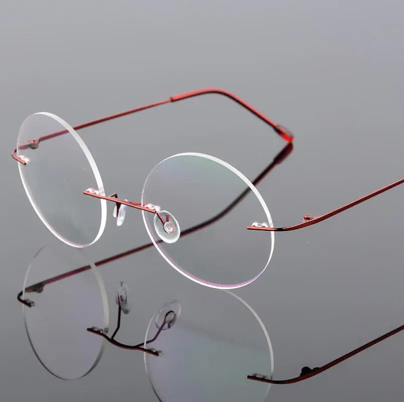 Titanium Alloy Rimless Round Shortsighted Spectacles Prescription Eyewear Anti-blue Light Nearsighted Glasses -0.5 -0.75 To -6
Titanium Alloy Rimless Round Shortsighted Spectacles Prescription Eyewear Anti-blue Light Nearsighted Glasses -0.5 -0.75 To -6