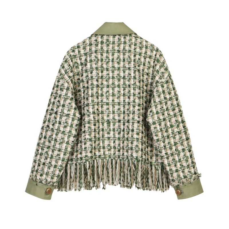 Vintage Stylish Shirt Jackets Women 2020 Autumn Fashion Pockets Turn-down Collar Check Jacket Chic Coat Outerwear Casual Tops 
Vintage Stylish Shirt Jackets Women 2020 Autumn Fashion Pockets Turn-down Collar Check Jacket Chic Coat Outerwear Casual Tops