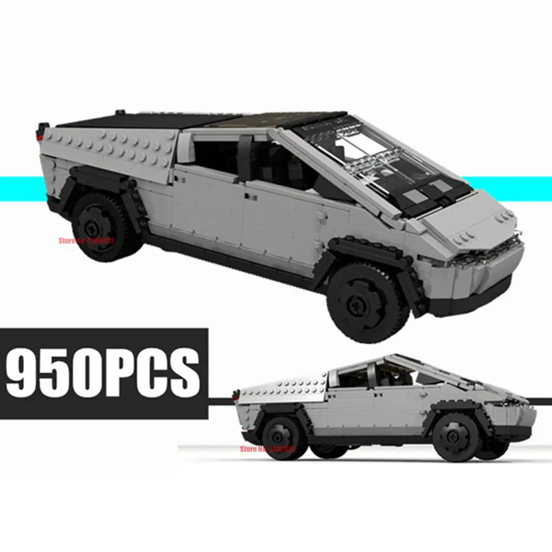 Новинка 950 шт. конструктор Future Supercar Teslaed HighCybertrucks Launch V3 концепция эксперта модель