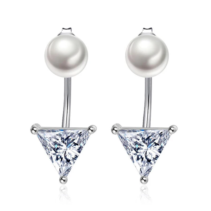 KOFSAC Fashion Exquisite Triangle Crystal Pearl Drop Earrings For Women Jewelry 925 Sterling Silver Earring Lady Birthday Gifts
KOFSAC Fashion Exquisite Triangle Crystal Pearl Drop Earrings For Women Jewelry 925 Sterling Silver Earring Lady Birthday Gifts
