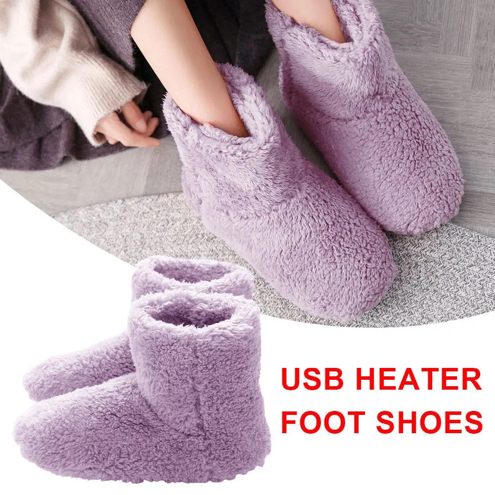 Electric Heated Foot Warmers Fluffy Thick Plush Foot Heater Winter USB Rechargeable Couple Warm Shoes For Men Women
Electric Heated Foot Warmers Fluffy Thick Plush Foot Heater Winter USB Rechargeable Couple Warm Shoes For Men Women