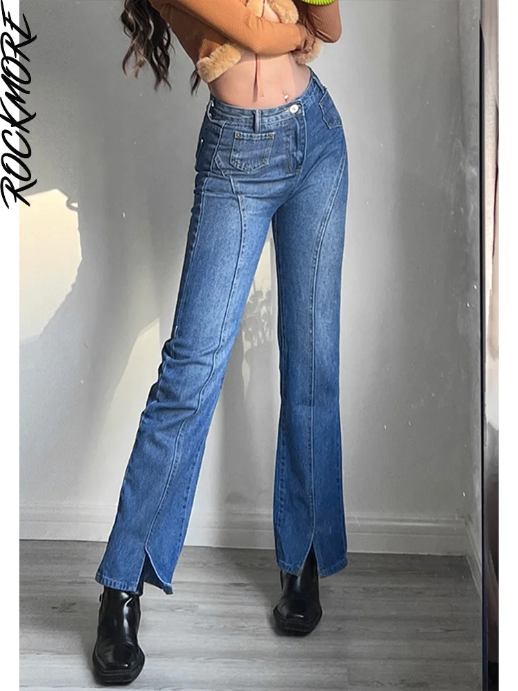 Rockmore Solid Skinny Jeans Women Harajuku Basic Denim Pants Ladies Patchwork High Waist Split Tight Pencil Trousers Korean 2022
Rockmore Solid Skinny Jeans Women Harajuku Basic Denim Pants Ladies Patchwork High Waist Split Tight Pencil Trousers Korean 2022
