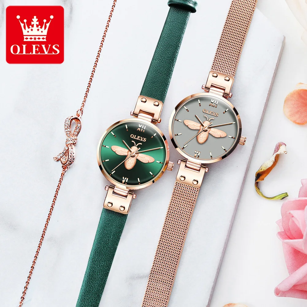 OLEVS Women Fashion Casual Watch Import Quartz Movement Bee Design Wrist Watches for Women Clock Waterproof Ladies's Watches
OLEVS Women Fashion Casual Watch Import Quartz Movement Bee Design Wrist Watches for Women Clock Waterproof Ladies's Watches