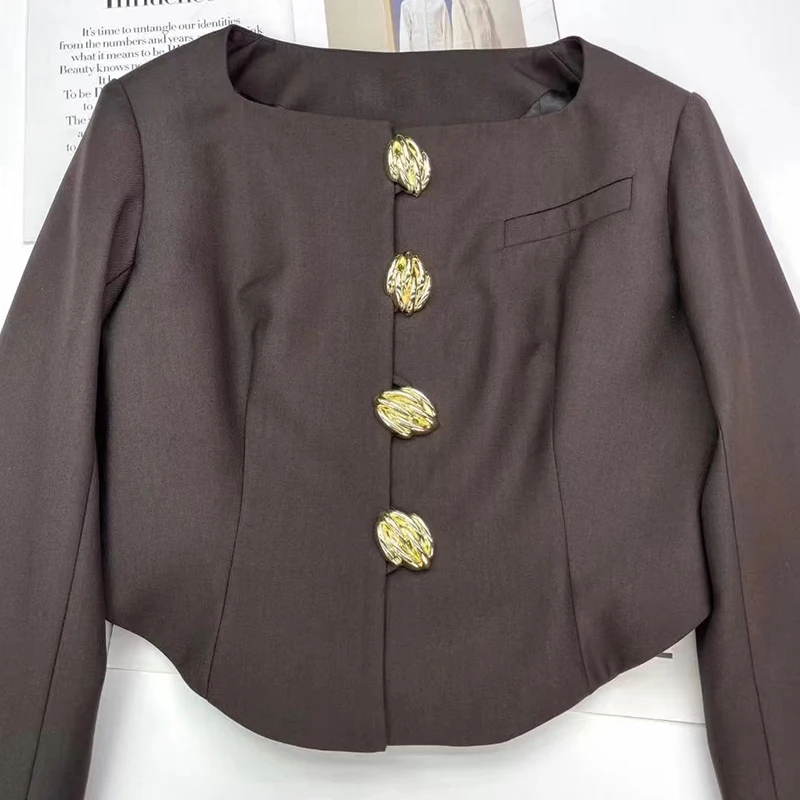 TWOTWINSTYLE Casual Black Korean Short Slim Female Blazer Square Collar Long Sleeve Women's Jackets Spring 2021 Fashion Clothing
TWOTWINSTYLE Casual Black Korean Short Slim Female Blazer Square Collar Long Sleeve Women's Jackets Spring 2021 Fashion Clothing