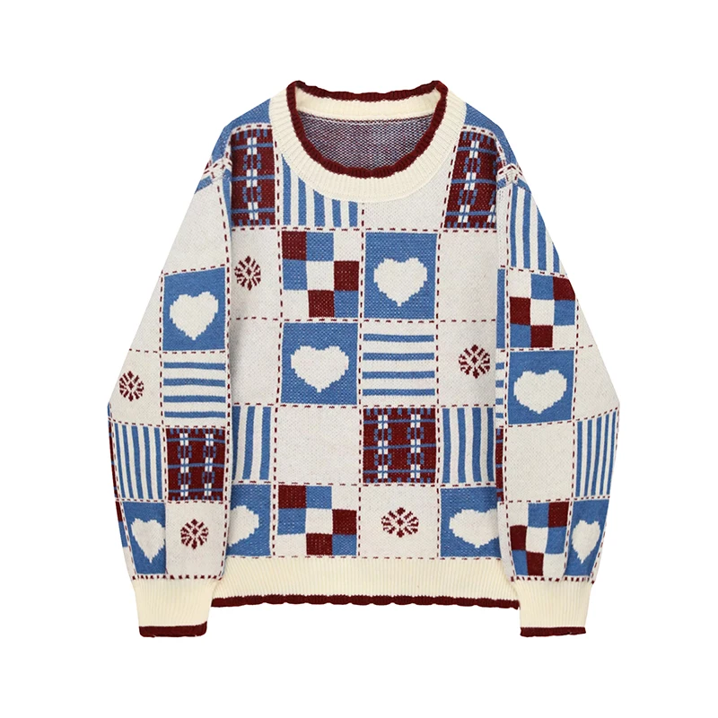 2021 Women Pullovers Sweater Elegant Vintage Print Casual Chic Korean Fashion O-Neck Loose Oversized Soft Female Knitwear Jumper
2021 Women Pullovers Sweater Elegant Vintage Print Casual Chic Korean Fashion O-Neck Loose Oversized Soft Female Knitwear Jumper