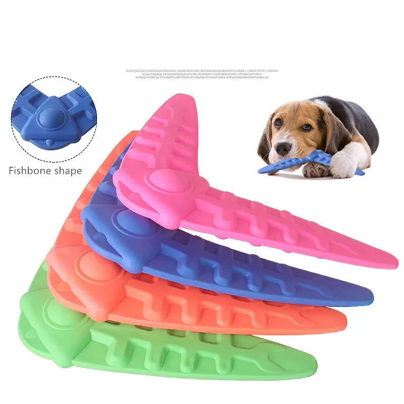 Tpr Bite Resistant Puppy Molar Tooth Cleaning Stick Cute Fish Bone Shape Dog Toy Puzzle Training Cat and Dog Pet Supplies 
Tpr Bite Resistant Puppy Molar Tooth Cleaning Stick Cute Fish Bone Shape Dog Toy Puzzle Training Cat and Dog Pet Supplies