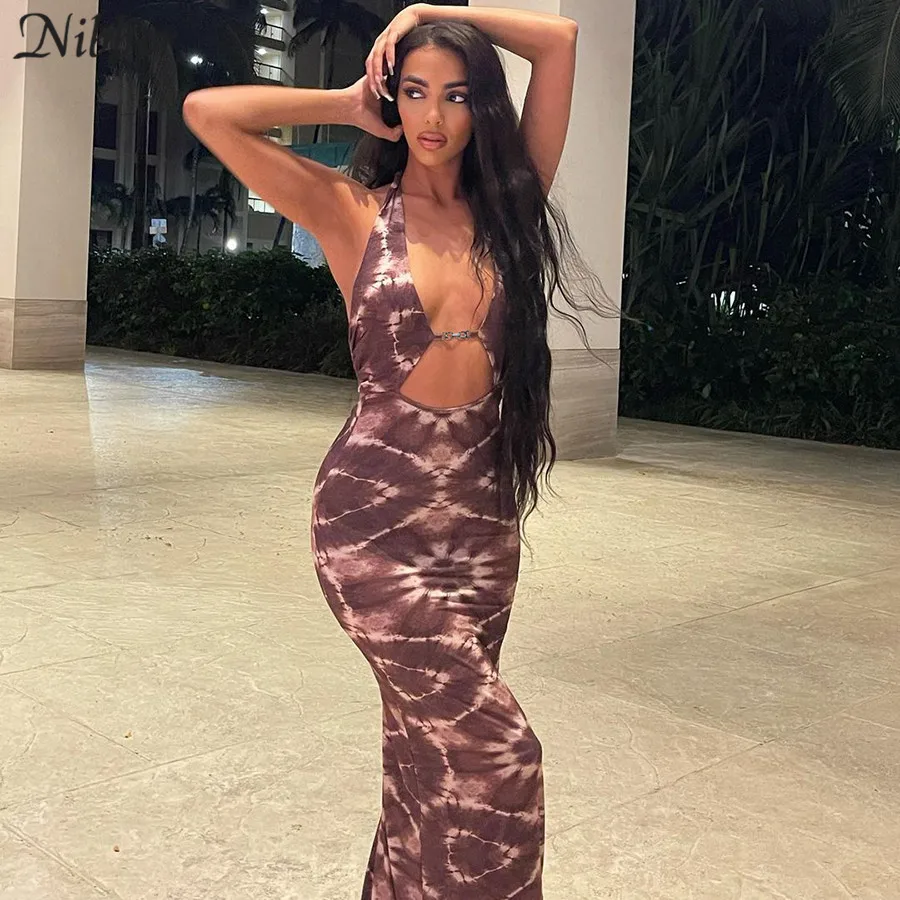 FAKUNTN Nibber Serpentine Sexy Sling Halter Womens Dresses Backless Skinny Hollow Outfit Sleeveless Female Long Dresses Elegant
FAKUNTN Nibber Serpentine Sexy Sling Halter Womens Dresses Backless Skinny Hollow Outfit Sleeveless Female Long Dresses Elegant