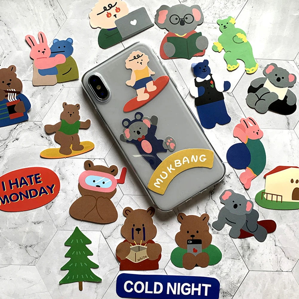 Cute Kawaii Animal Stickers Korean Style Bear Stickers Aesthetic Decor DIY Scrapbooking Cartoon Decals Phone Refridgerator Decor
Cute Kawaii Animal Stickers Korean Style Bear Stickers Aesthetic Decor DIY Scrapbooking Cartoon Decals Phone Refridgerator Decor
