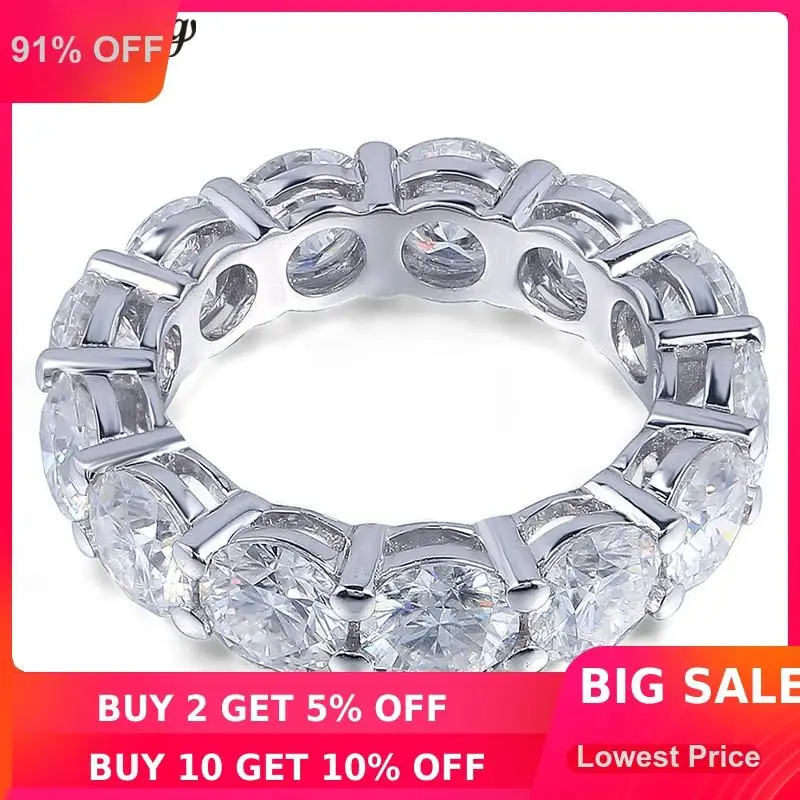 choucong Eternity Ring Round 6MM 5A Zircon Sona Cz 925 Sterling Silver Engagement Wedding Band Rings for Women Men Fine Jewelry
choucong Eternity Ring Round 6MM 5A Zircon Sona Cz 925 Sterling Silver Engagement Wedding Band Rings for Women Men Fine Jewelry