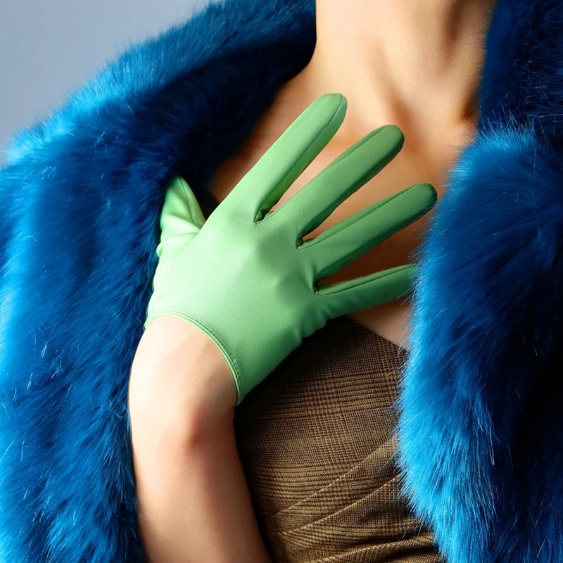 2020 NEW EXTRA SHORT FASHION GLOVES Faux Leather Sheepskin 6" 16cm Pistachio Light Green Women PU Gloves
2020 NEW EXTRA SHORT FASHION GLOVES Faux Leather Sheepskin 6" 16cm Pistachio Light Green Women PU Gloves