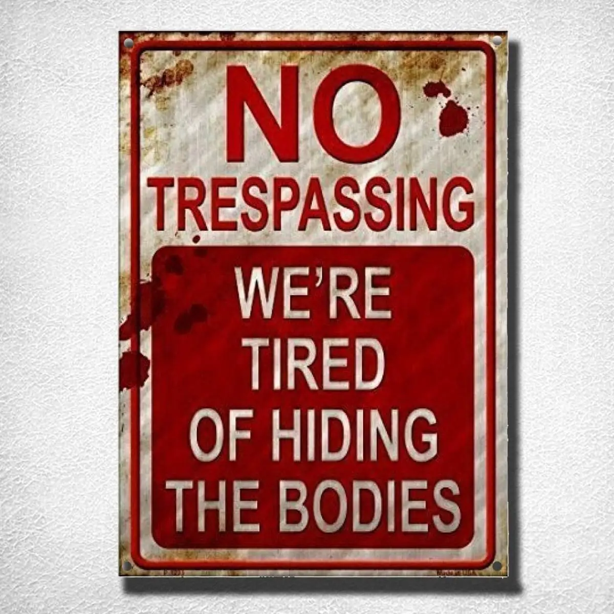 Can Be Customized Without Being Invaded We Are Tired of Corpse Vintage Metal Sign Vintage Wall Art Deco Metal Sign 8x12 Inches
Can Be Customized Without Being Invaded We Are Tired of Corpse Vintage Metal Sign Vintage Wall Art Deco Metal Sign 8x12 Inches