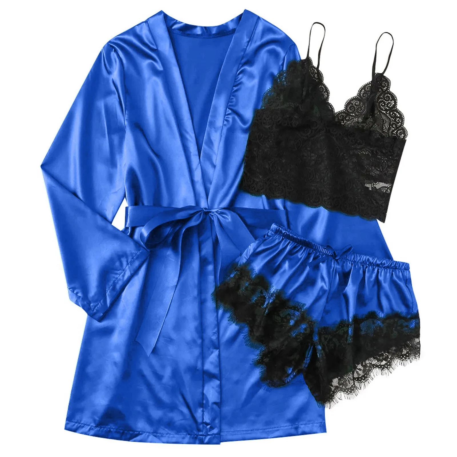 Pajama Sets Satin Silk Pajamas Women Nightdress Lingerie Robes Underwear Sleepwear Sexy
Pajama Sets Satin Silk Pajamas Women Nightdress Lingerie Robes Underwear Sleepwear Sexy
