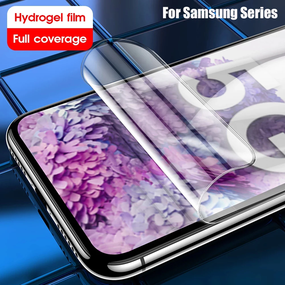Гидрогелевая пленка на экран для Samsung Galaxy S10 S20 S9 S8 Plus Защита экрана Note 20 8 9 10 S S21 Ultra
