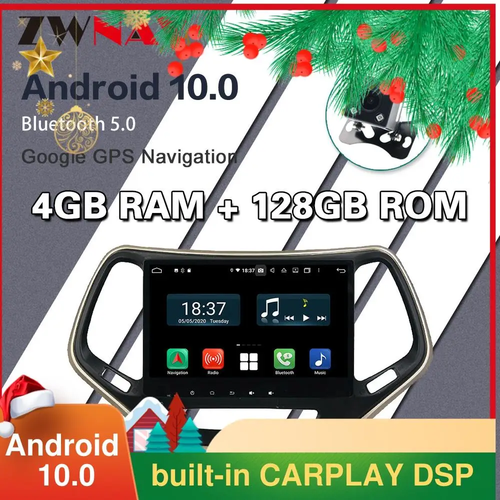 128GB Carplay Android 10 screen Multimedia DVD Player for JEEP Cherokee 2016 2017 car GPS Navigation Auto Audio Stereo Head unit
128GB Carplay Android 10 screen Multimedia DVD Player for JEEP Cherokee 2016 2017 car GPS Navigation Auto Audio Stereo Head unit