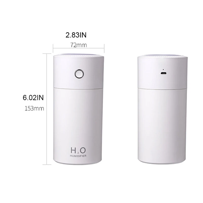 Portable 310ml USB Mini Humidifier with Colorful LED Light Home Quiet Mist Maker 
Portable 310ml USB Mini Humidifier with Colorful LED Light Home Quiet Mist Maker