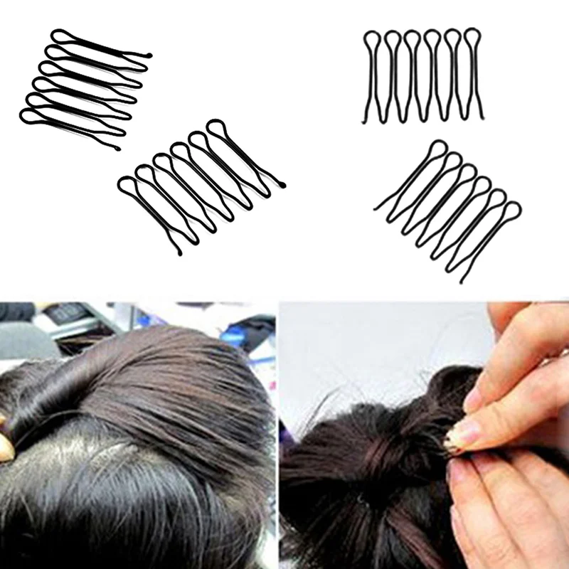 2pcs Hair Waved U-shaped Bobby Pin Barrette Salon Grip Clip Hairpins Front Clip Salon Clip Hair Clip Black Direct Sale Front
2pcs Hair Waved U-shaped Bobby Pin Barrette Salon Grip Clip Hairpins Front Clip Salon Clip Hair Clip Black Direct Sale Front