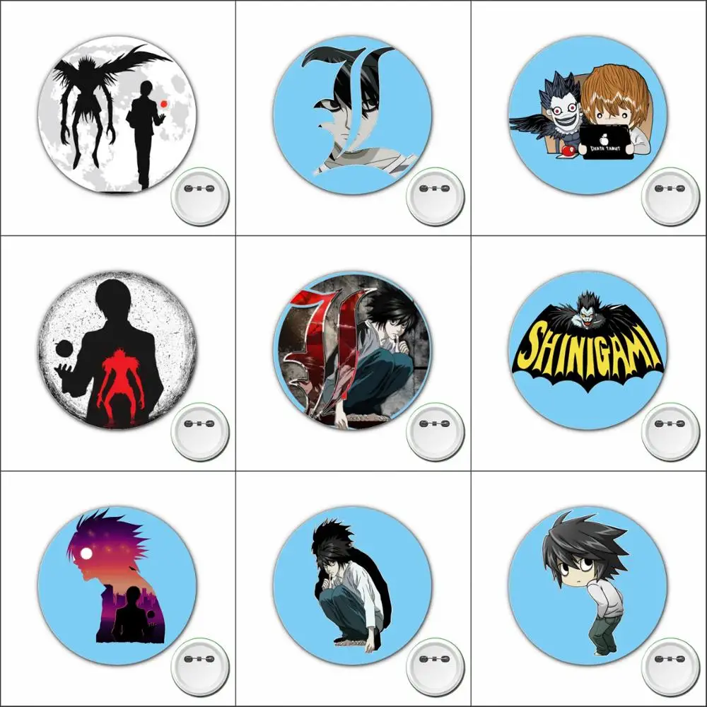 1pcs Japan anime Death Note Cosplay Badge Killer Yagami Cartoon Brooch Pins for Backpacks bags Badges Button Clothes Accessories
1pcs Japan anime Death Note Cosplay Badge Killer Yagami Cartoon Brooch Pins for Backpacks bags Badges Button Clothes Accessories