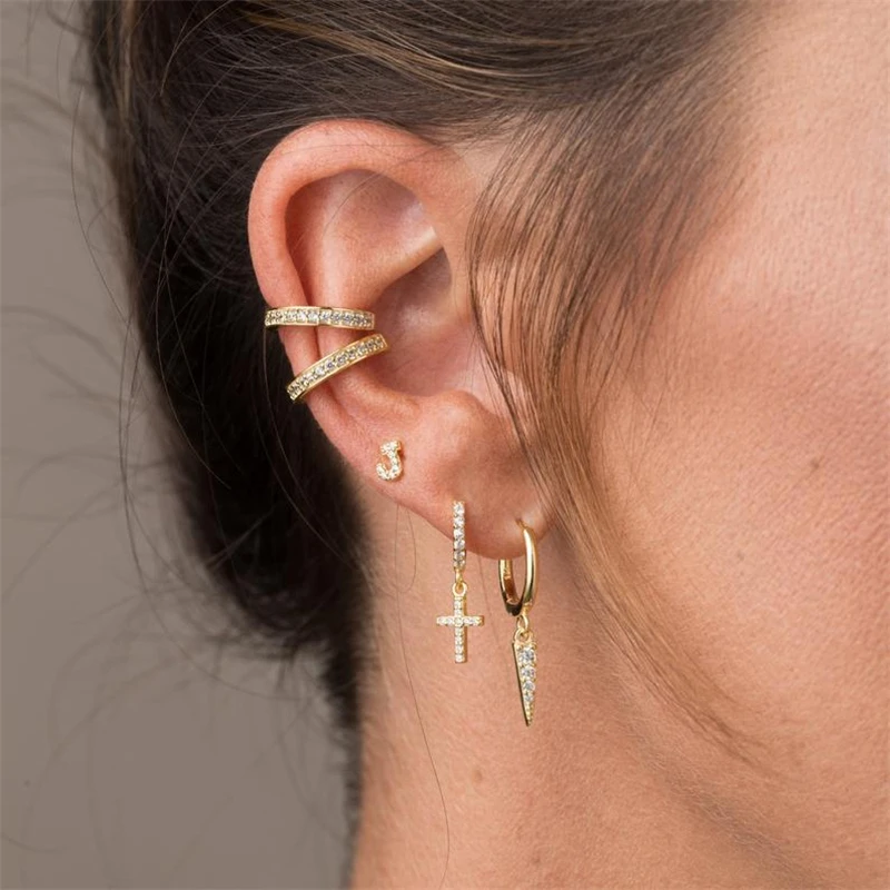 Luxury Shiny Crystals Cross Hoop Earrings for Women Earring Jewelry 925 Sterling Silver Drop Huggie Earring Pendientes Plata 925
Luxury Shiny Crystals Cross Hoop Earrings for Women Earring Jewelry 925 Sterling Silver Drop Huggie Earring Pendientes Plata 925